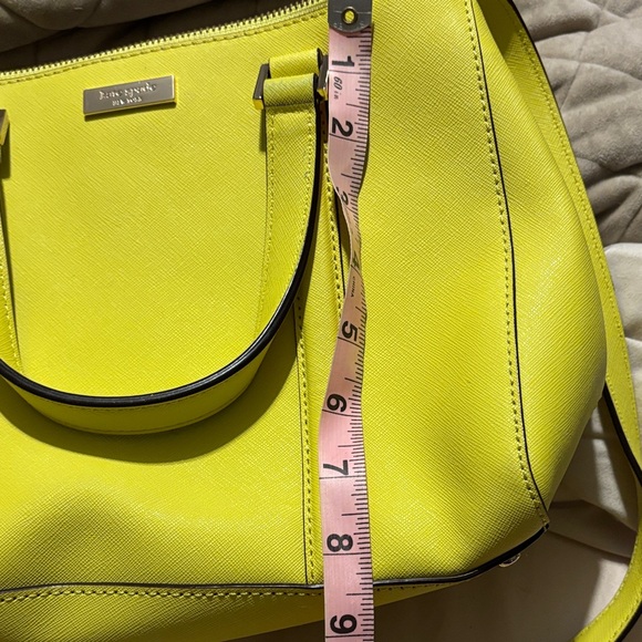 Kate Spade Lime yellow/Green Satchel with long strap - Picture 9 of 9